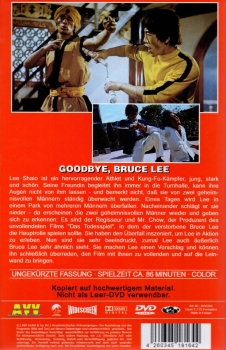 Goodbye, Bruce Lee - Sein letztes Spiel mit dem Tod - Große Hartbox von AVV - Limited Edition - Cover C